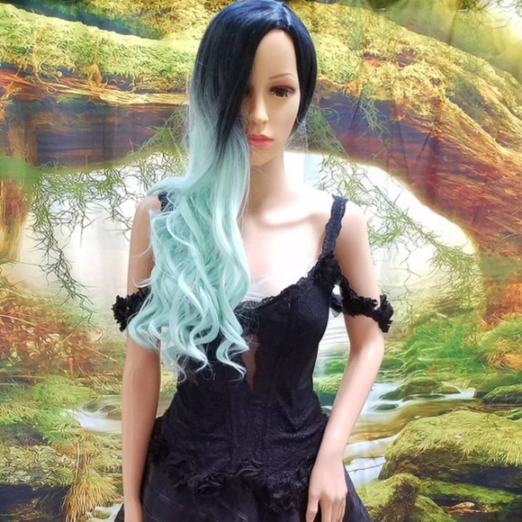 GWENDOLYN Black Organza Plaid Corset Wedding Gown